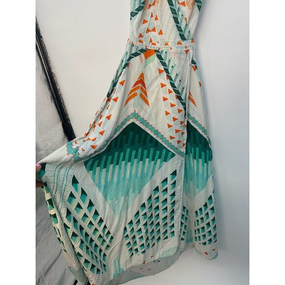 Temperley London Apreol Sun Shade Faux Wrap Dress - Picture 3 of 9